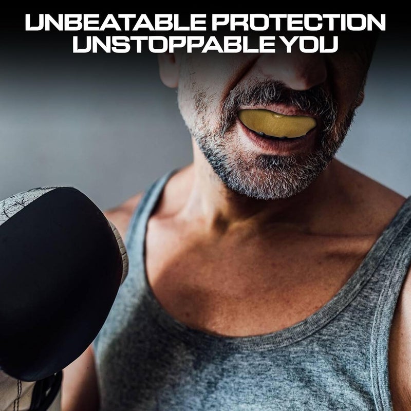 BFS IMPEX Mouth Guard Sports for Adults Best for Teeth,MMA Mouth Guard with Case for Boxing,Karate,Rugby,Football MouthGuard (Golden) - Image 5